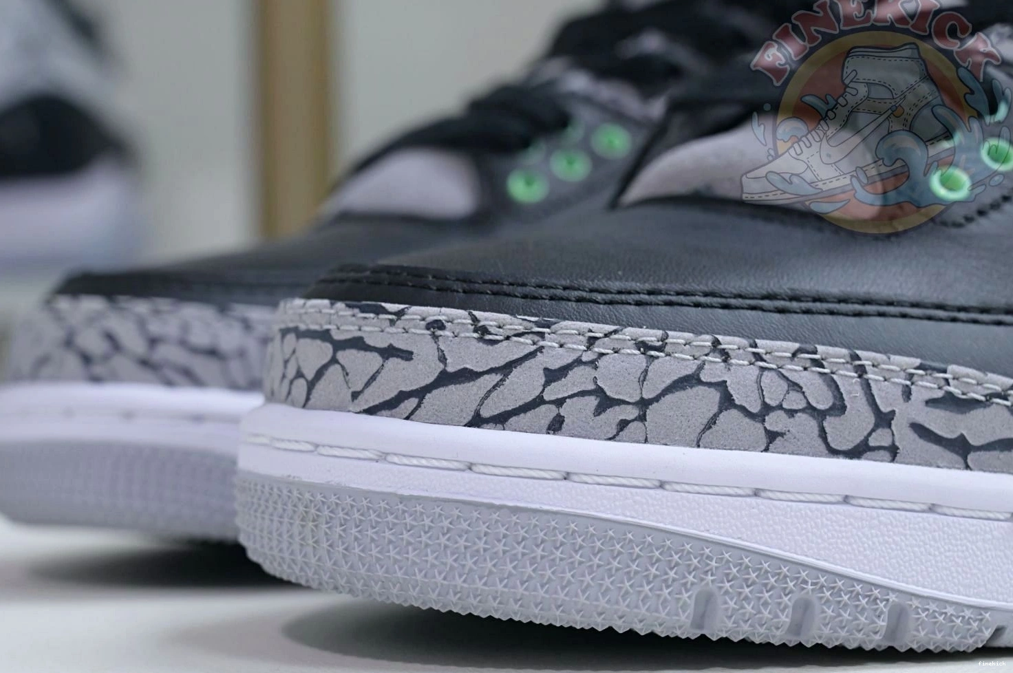 3 Jordan Air Green Glow 0226